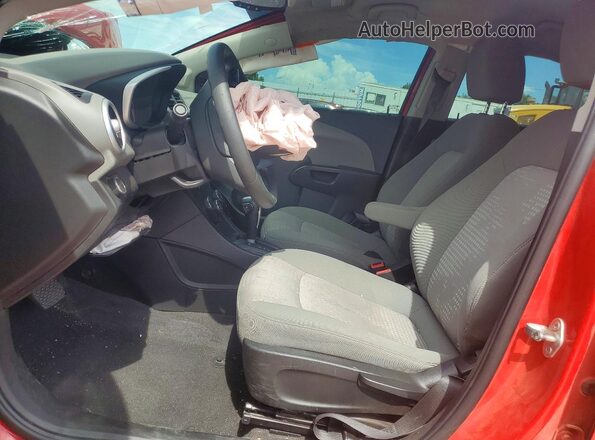 1G1JB5SH5J4127599 2018 CHEVROLET SONIC Red Vista interior delantera