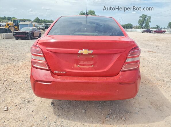 1G1JB5SH5J4127599 2018 CHEVROLET SONIC Red Vista trasera