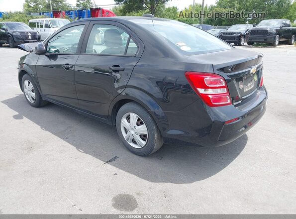 1G1JB5SH6H4152487 2017 CHEVROLET SONIC Black Trasero izquierdo