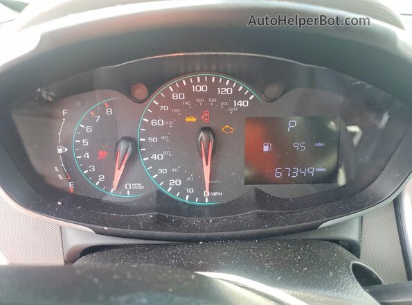1G1JB5SH6H4154580 2017 CHEVROLET SONIC Silver Instrument cluster view