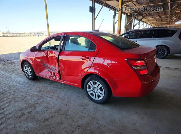 1G1JB5SH6J4110617 2018 CHEVROLET SONIC Red Rear left