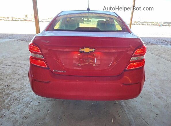 1G1JB5SH6J4110617 2018 CHEVROLET SONIC Red Rear view