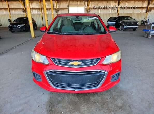 1G1JB5SH6J4110617 2018 CHEVROLET SONIC Red Front view