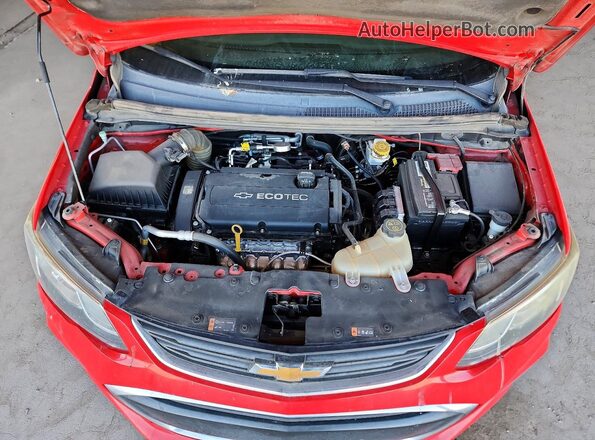 1G1JB5SH6J4110617 2018 CHEVROLET SONIC Red Rear interior view
