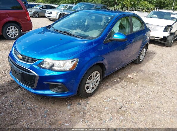 1G1JB5SH9H4134808 2017 CHEVROLET SONIC Blue Vista tres cuartos delantera izquierda
