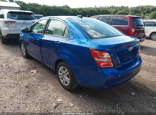 1G1JB5SH9H4134808 2017 CHEVROLET SONIC Blue Trasero izquierdo