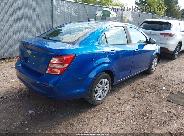 1G1JB5SH9H4134808 2017 CHEVROLET SONIC Blue Trasero derecho