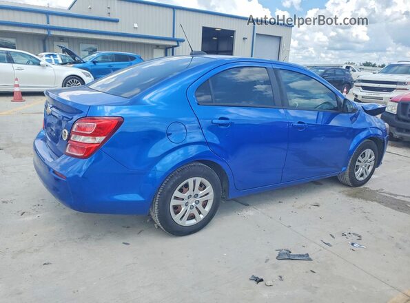 1G1JB5SH9H4138535 2017 CHEVROLET SONIC Blue Trasero derecho