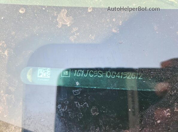 1G1JC5SH0G4152612 2016 CHEVROLET SONIC Gray Vista del compartimento del motor