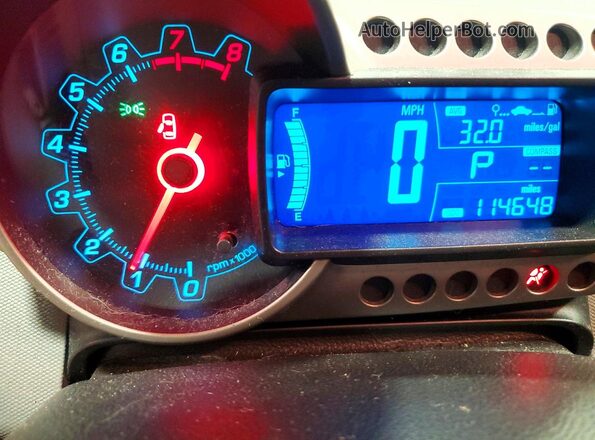 1G1JC5SH6G4139394 2016 CHEVROLET SONIC Black Vista del cuadro de instrumentos
