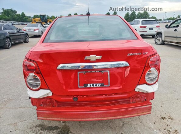 1G1JC5SH7G4184425 2016 CHEVROLET SONIC Красный Вид панели приборов