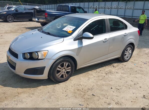 1G1JC5SH9G4157694 2016 CHEVROLET SONIC Silver წინა მარცხენა ხედი სამი მეოთხედიდან