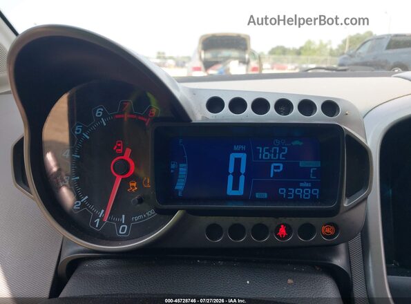 1G1JC5SH9G4157694 2016 CHEVROLET SONIC Silver უკანა სავარძლების ხედი