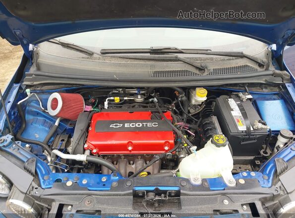1G1JC5SHXG4162743 2016 CHEVROLET SONIC Синий Вид сзади