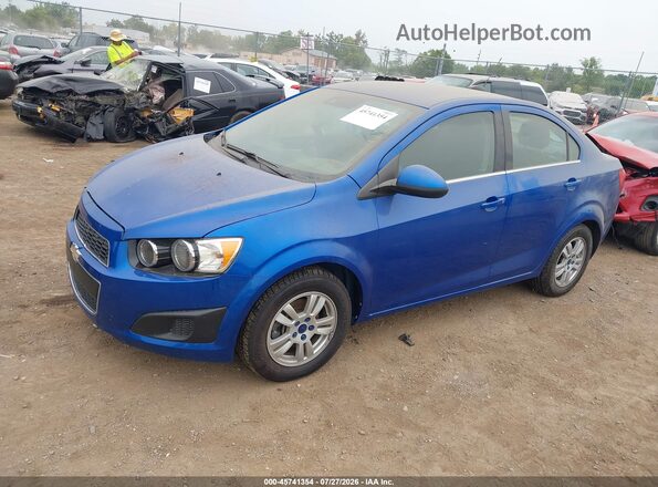 1G1JC5SHXG4162743 2016 CHEVROLET SONIC Синий Передняя левая четверть