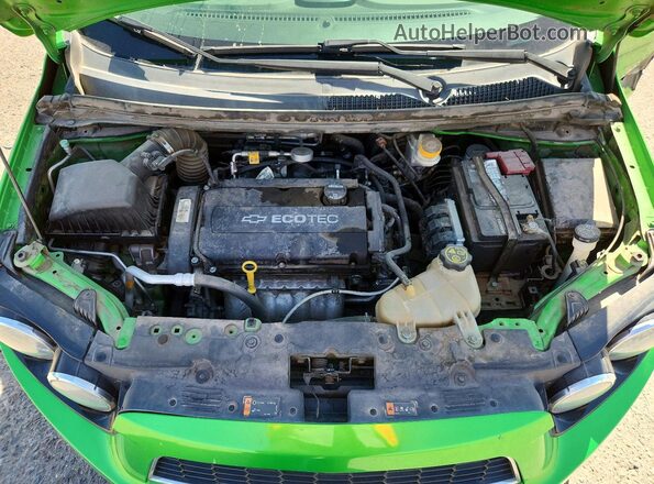1G1JC6SH5G4165961 2016 CHEVROLET SONIC Green უკანა სალონის ხედი