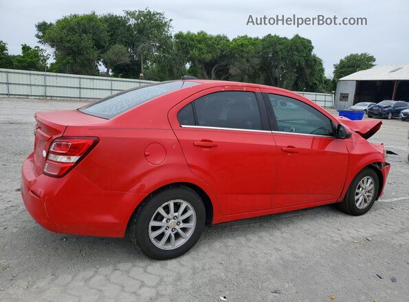 1G1JD5SH1H4134134 2017 CHEVROLET SONIC Red Задня права чверть