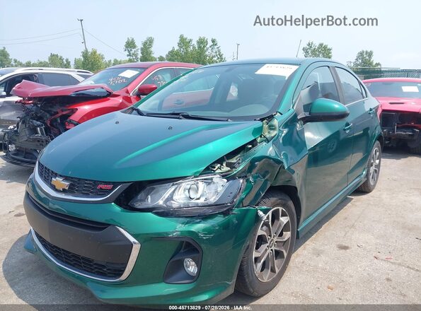 1G1JD5SH1J4125519 2018 CHEVROLET SONIC Green Przód lewy