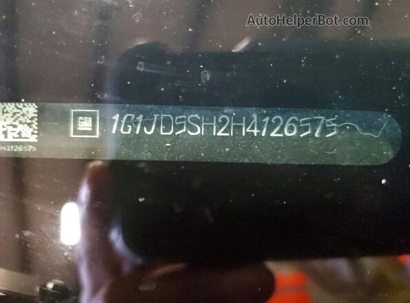 1G1JD5SH2H4126575 2017 CHEVROLET SONIC Gray ძრავის განყოფილების ხედი