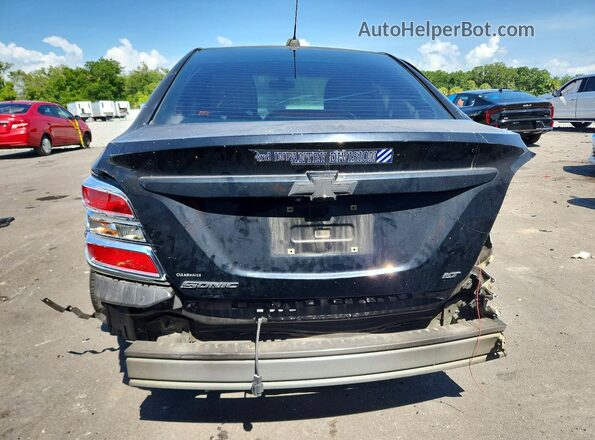 1G1JD5SH2J4100905 2018 CHEVROLET SONIC Black Rear view