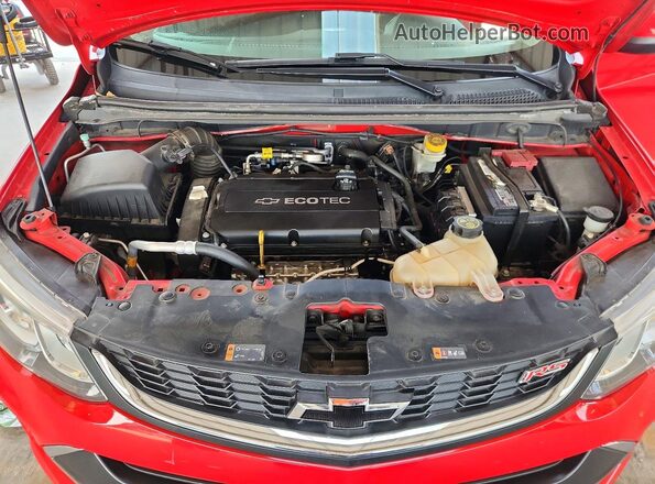 1G1JD5SH2J4106090 2018 CHEVROLET SONIC Red Widok wnętrza z tyłu