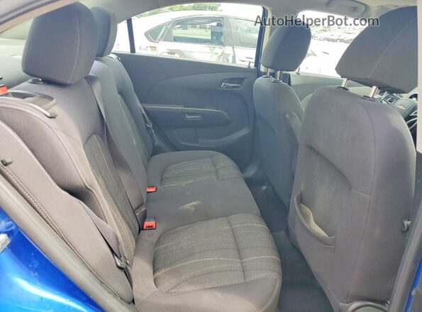 1G1JD5SH7H4158292 2017 CHEVROLET SONIC Blue უკანა სავარძლების ხედი