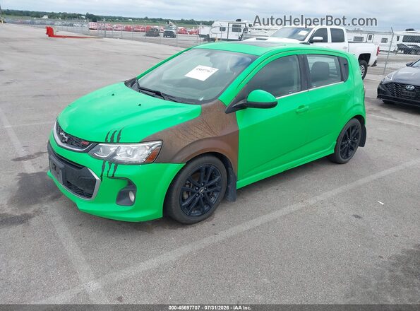 1G1JD6SB4H4151298 2017 CHEVROLET SONIC Green Przód lewy