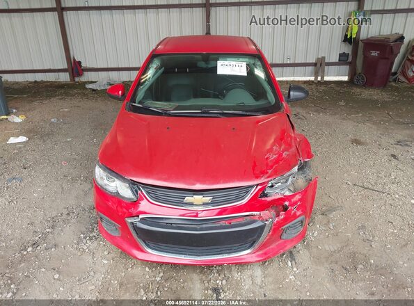 1G1JF5SB1H4101723 2017 CHEVROLET SONIC Красный Вид щитка приборов