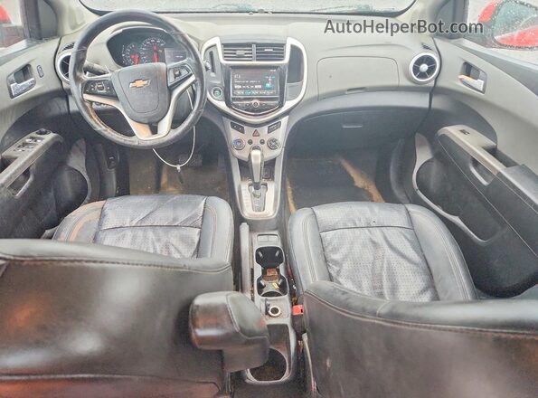 1G1JF5SB7H4120809 2017 CHEVROLET SONIC Red Dashboard view
