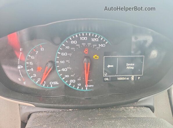 1G1JF5SB7H4120809 2017 CHEVROLET SONIC Red Instrument cluster view