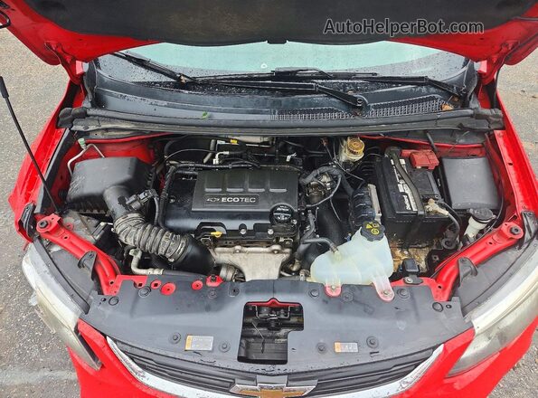 1G1JF5SB7H4120809 2017 CHEVROLET SONIC Red Rear interior view