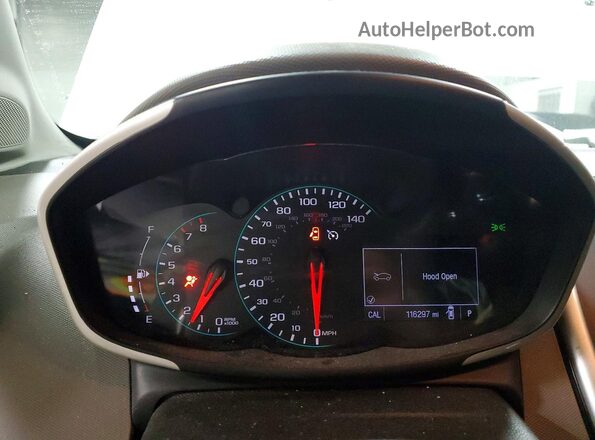 1G1JF5SB8K4122060 2019 CHEVROLET SONIC White Instrument cluster view