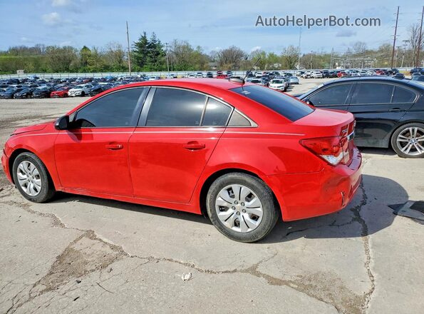1G1PC5SH0G7188938 2016 CHEVROLET CRUZE Red Rear left
