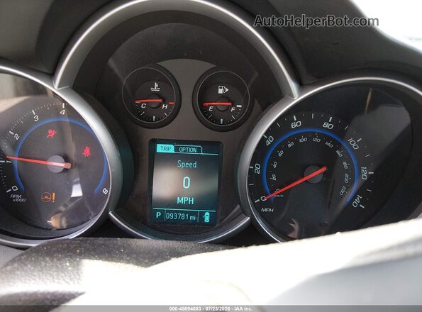 1G1PC5SH2G7213015 2016 CHEVROLET CRUZE Blue უკანა სავარძლების ხედი