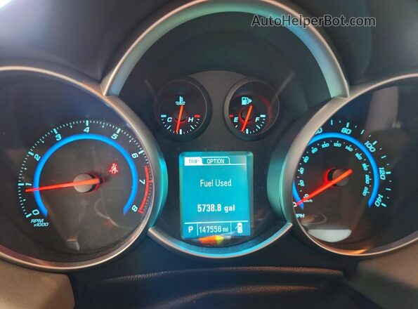 1G1PC5SH6G7209789 2016 CHEVROLET CRUZE Blue Սարքավորումների վահանակի տեսք
