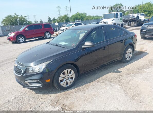1G1PC5SH8G7167173 2016 CHEVROLET CRUZE Черный Передняя левая четверть
