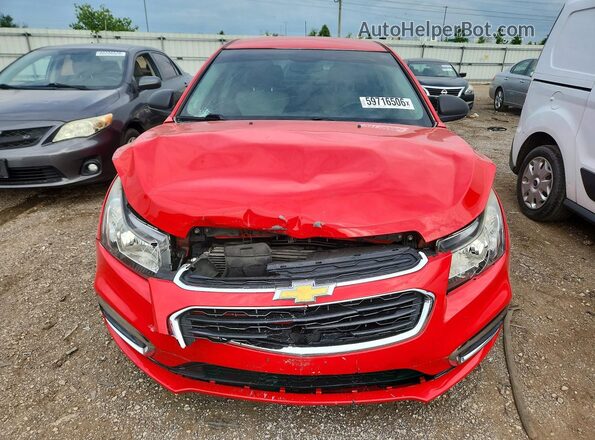1G1PC5SH8G7183843 2016 CHEVROLET CRUZE Red Front view