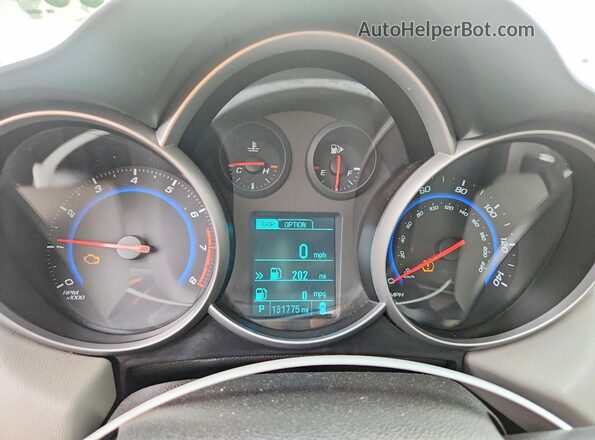 1G1PC5SH8G7183843 2016 CHEVROLET CRUZE Red Instrument cluster view