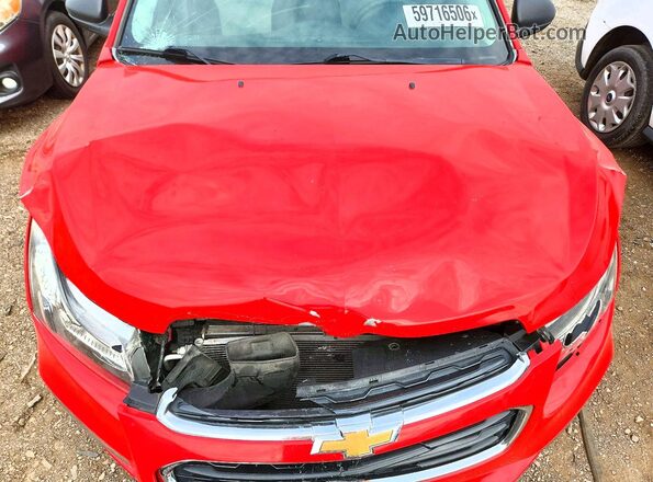 1G1PC5SH8G7183843 2016 CHEVROLET CRUZE Red Rear interior view