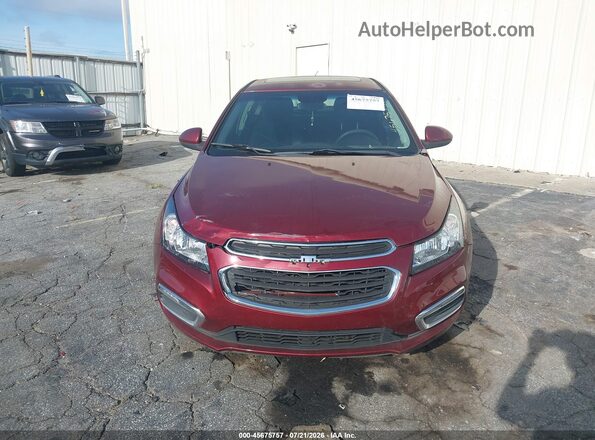 1G1PE5SB0G7107538 2016 CHEVROLET CRUZE Темно-бордовый Вид щитка приборов