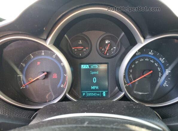 1G1PE5SB1G7107189 2016 CHEVROLET CRUZE Gray Instrument cluster view