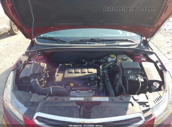 1G1PE5SB3G7210484 2016 CHEVROLET CRUZE Red უკანა ხედი