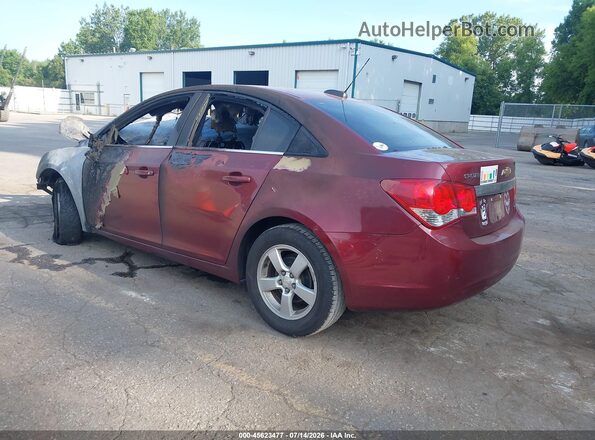 1G1PE5SB4G7146343 2016 CHEVROLET CRUZE Burgundy Trasero izquierdo