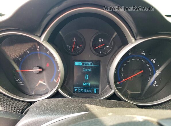 1G1PE5SB5G7123363 2016 CHEVROLET CRUZE Серый Вид щитка приборов