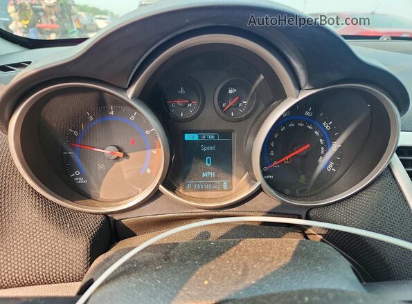 1G1PE5SB7G7181622 2016 CHEVROLET CRUZE Red Вид щитка приладів