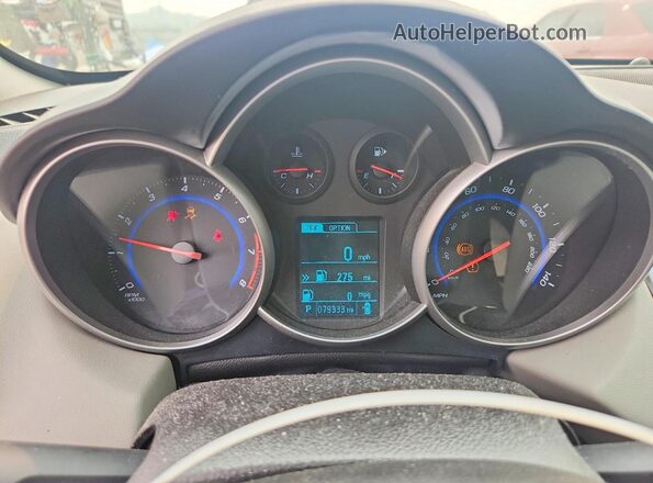 1G1PE5SB8G7189180 2016 CHEVROLET CRUZE Charcoal Вид щитка приладів