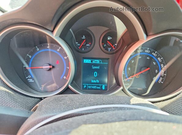 1G1PE5SBXG7104484 2016 CHEVROLET CRUZE Black Widok zestawu wskaźników