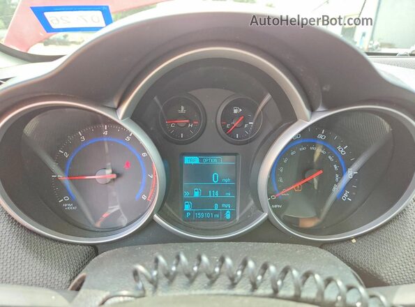 1G1PF5SB4G7126445 2016 CHEVROLET CRUZE Red Instrument cluster view