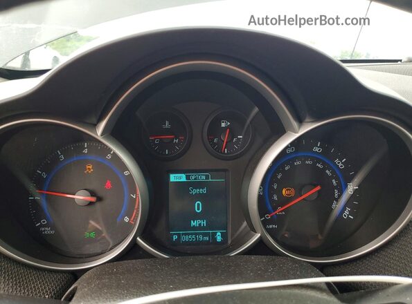 1G1PF5SBXG7127311 2016 CHEVROLET CRUZE Gray ხელსაწყოთა პანელის ხედი