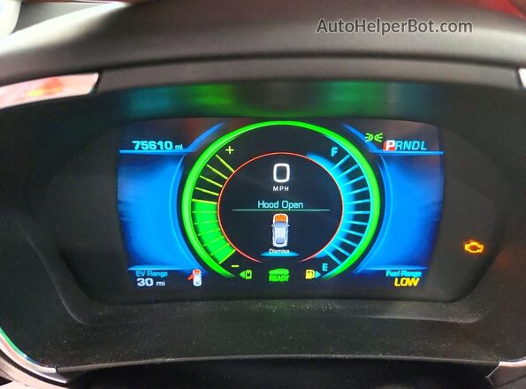 1G1RB6S59HU192545 2017 CHEVROLET VOLT Черный Вид щитка приборов